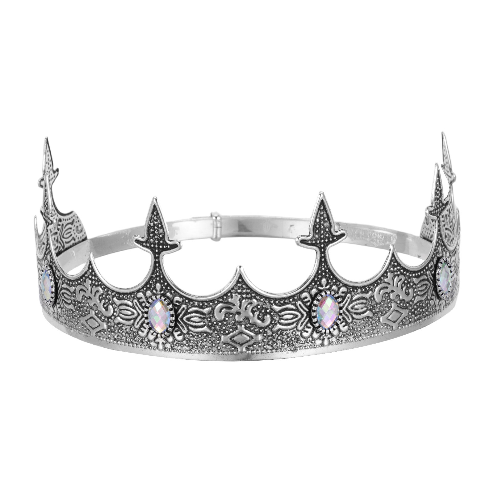 Queen Accessories - Adjustable Party Crown Hairband Vintage Rhinestone