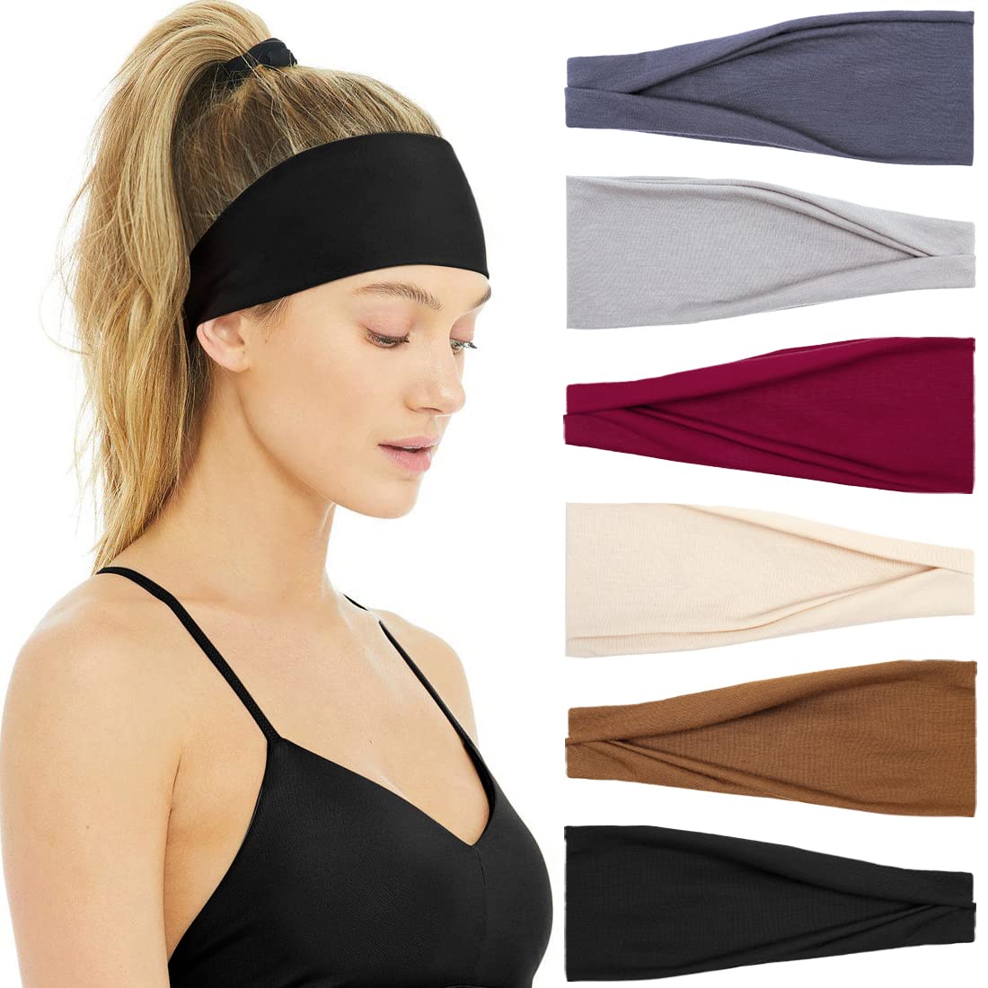 Women'S Yoga Accessories - Headbands for Women Non Slip Sweat