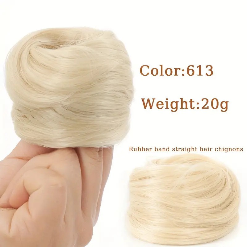 Synthetic Hair Bun Extension M - Hair Band Elastic review and price