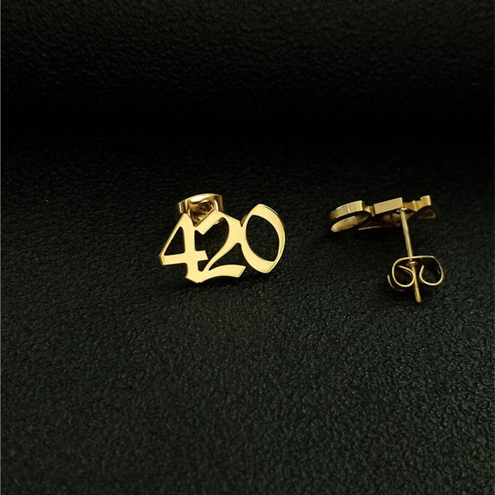 Custom Old English Number Stud - Women Accessories Name In English review and price