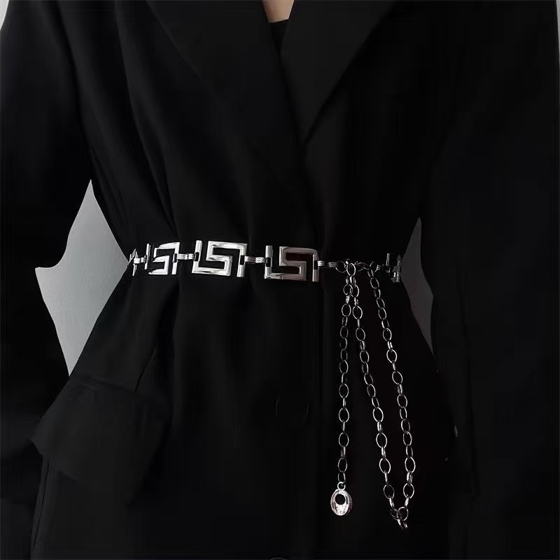 Greek Key Geometric Linked Met - Women'S Jeans Accessories Chain review and price
