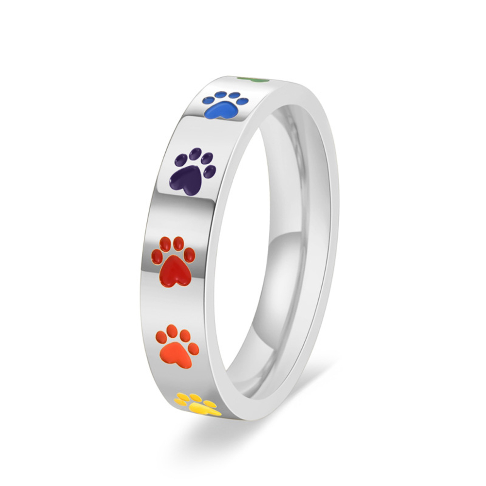 Sweet Rainbow Dog Print Ring F - Women'S Accessories Rainbow Shops review and price