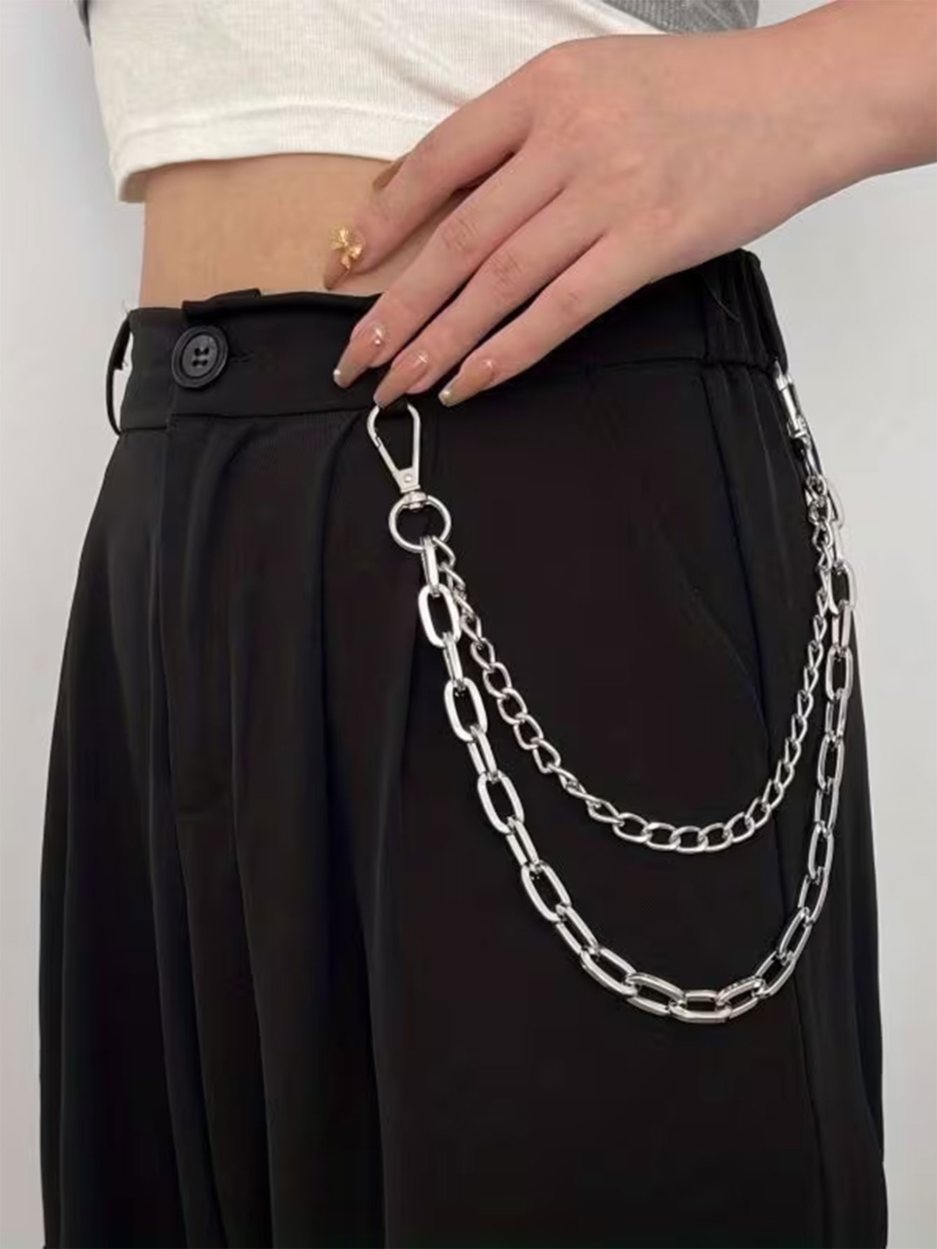 Unisex Punk Style Metal Fashio - Women'S Jeans Accessories Chain review and price