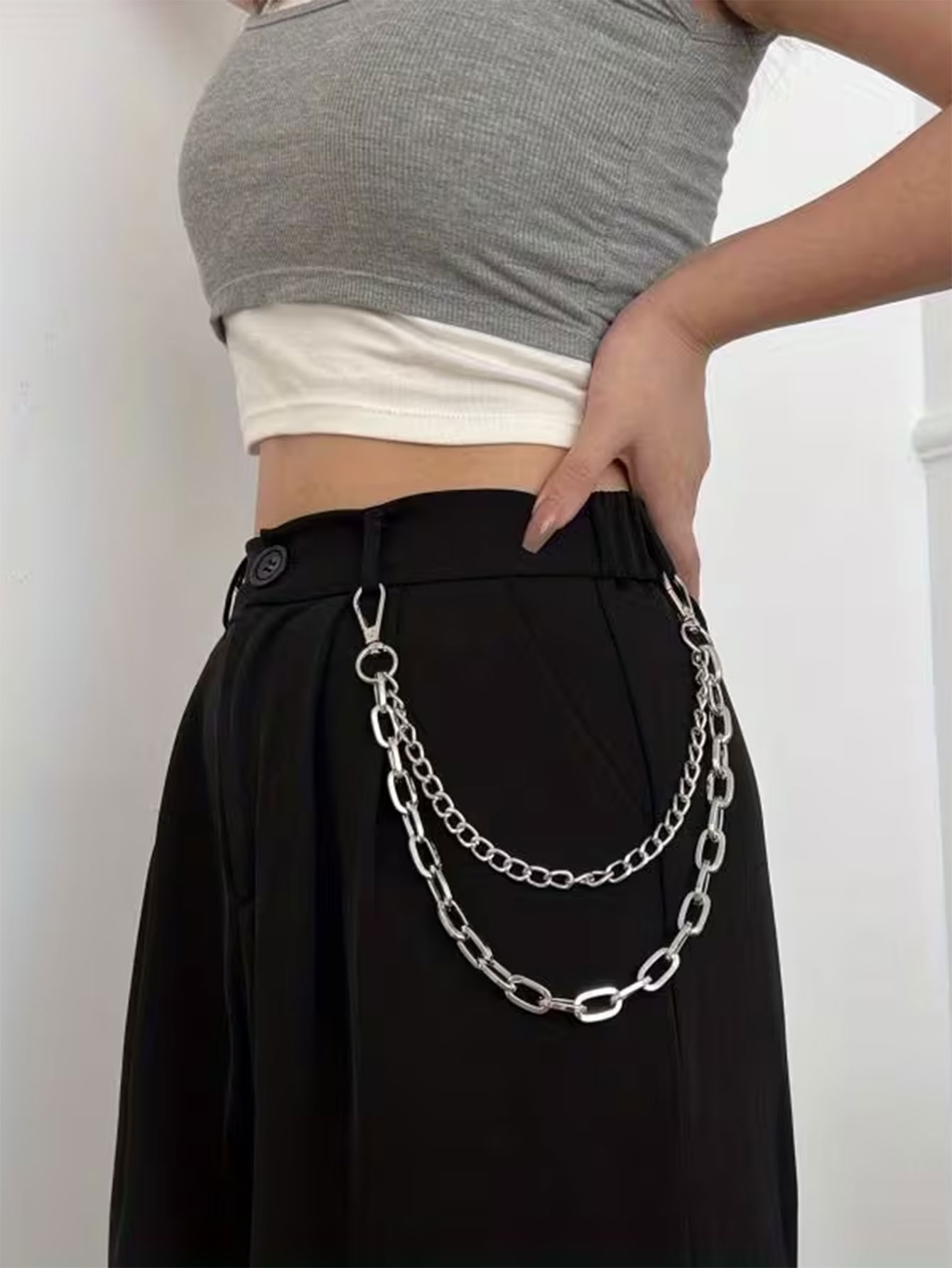 Unisex Punk Style Metal Fashio - Women'S Jeans Accessories Chain review and price