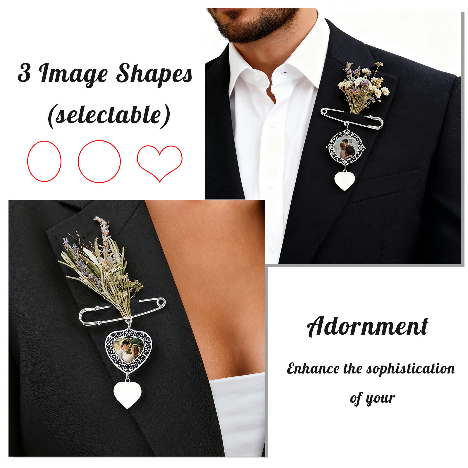 Custom Picture Badge Brooches  - Women Accessories Images review and price
