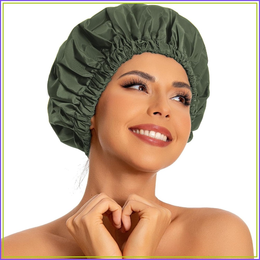 Reusable Waterproof Shower Cap - Women Accessories Images review and price