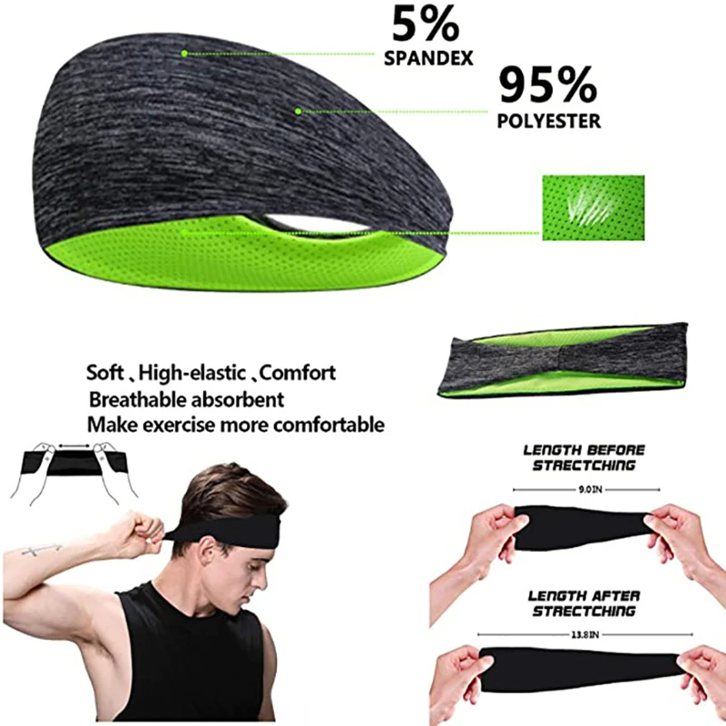 3PCS Sweatband for Men Women E - Women'S Yoga Accessories review and price