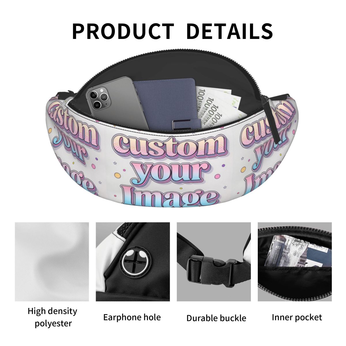 Custom Your Photo Logo Text Fa - Women Accessories Images review and price