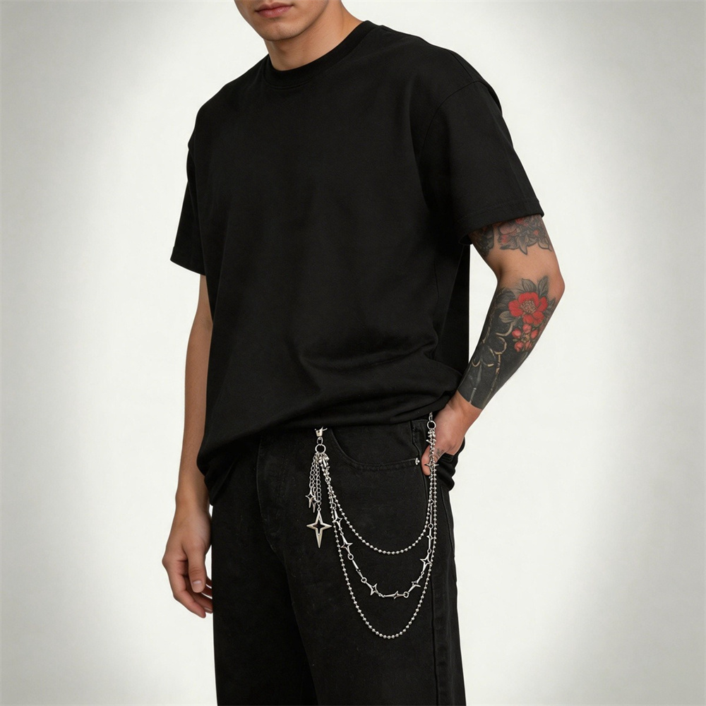 Punk Multilayer Metal Star Pen - Women'S Jeans Accessories Chain review and price