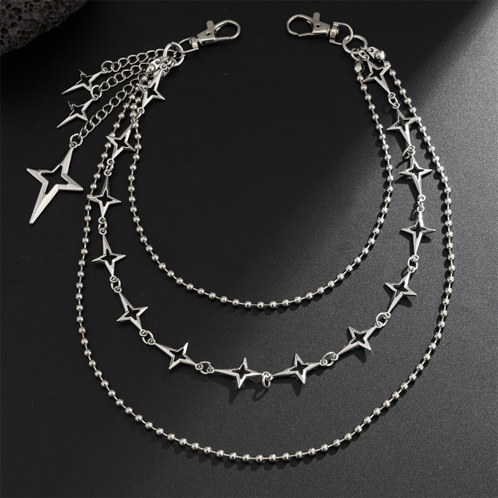 Punk Multilayer Metal Star Pen - Women'S Jeans Accessories Chain review and price