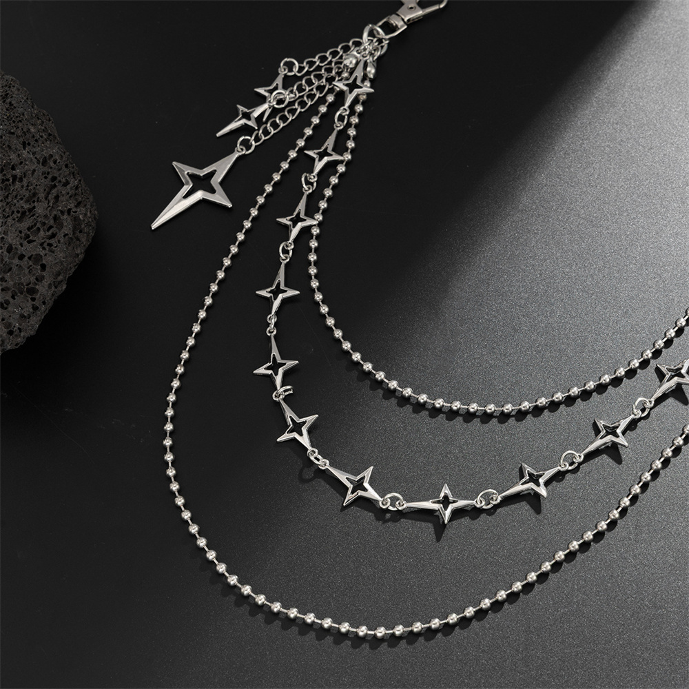 Punk Multilayer Metal Star Pen - Women'S Jeans Accessories Chain review and price