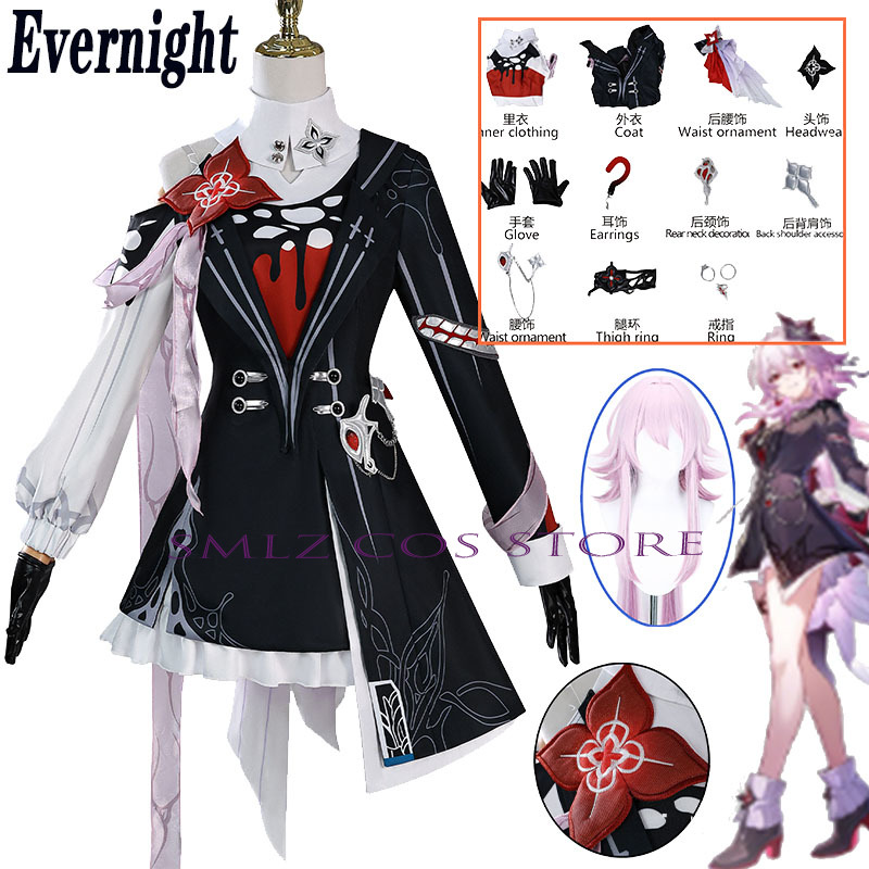 Newly Evernight Cosplay Honkai - Women'S Anime Accessories review and price