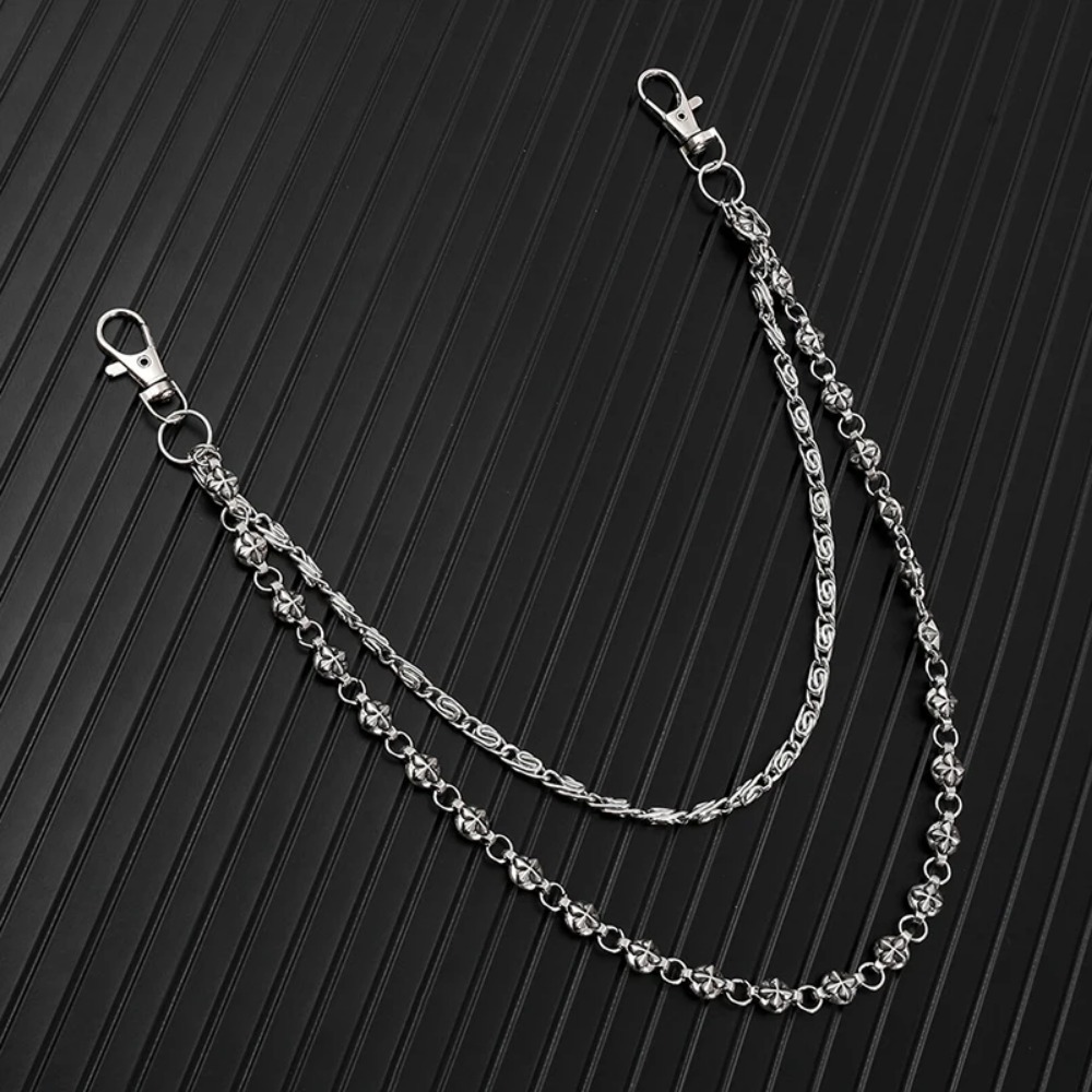 NEWTrendy Hip Hop Double Layer - Women'S Jeans Accessories Chain review and price