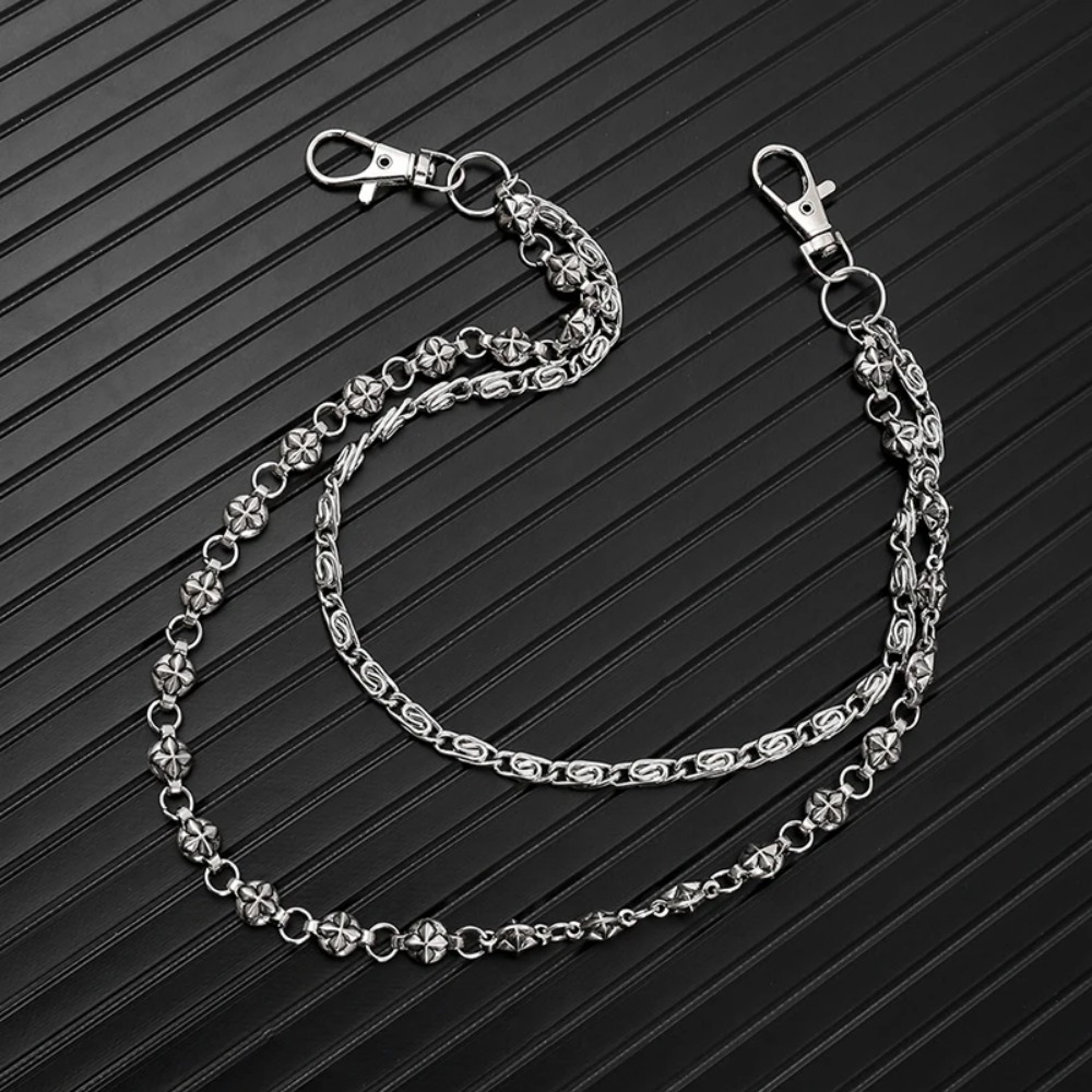 NEWTrendy Hip Hop Double Layer - Women'S Jeans Accessories Chain review and price