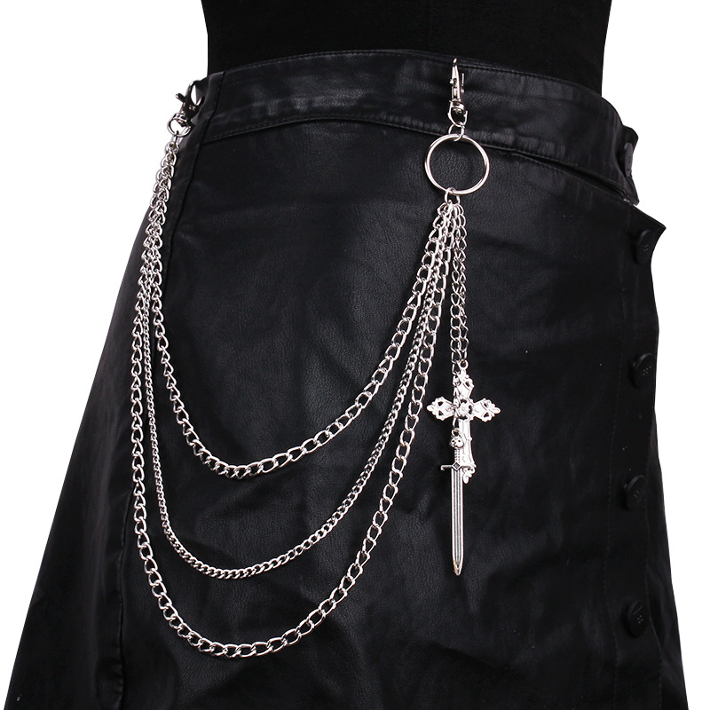Hip Hop Skull Cross Pants Wais - Women'S Jeans Accessories Chain review and price