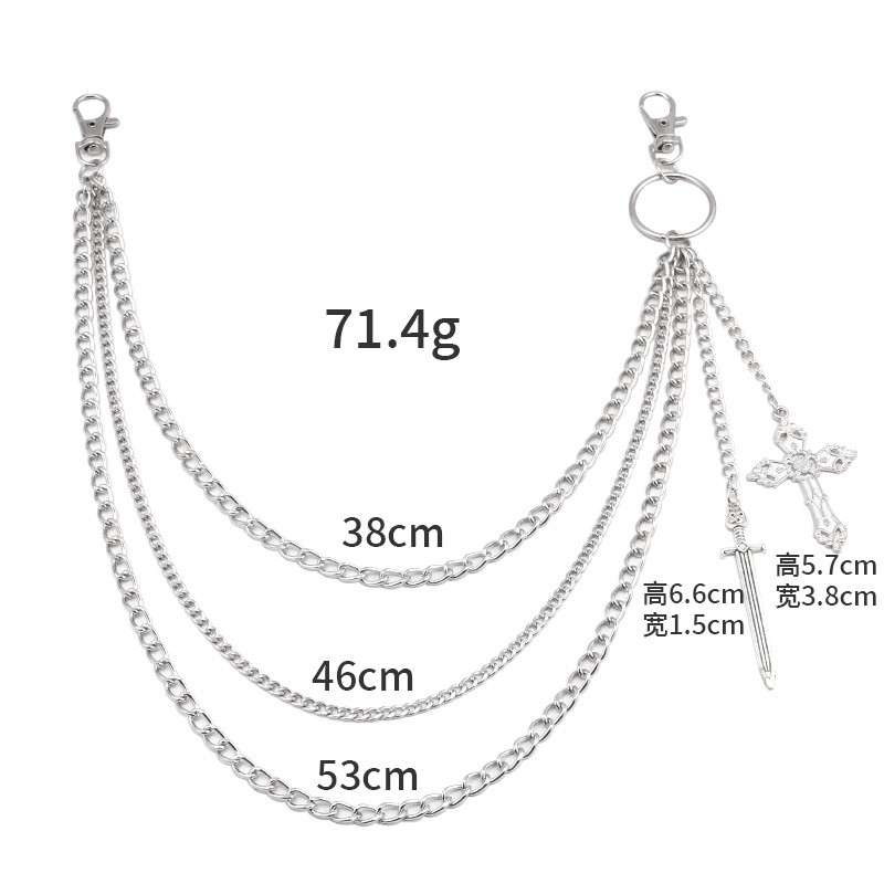 Hip Hop Skull Cross Pants Wais - Women'S Jeans Accessories Chain review and price